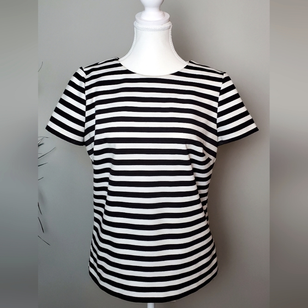 Michael Kors black & white top - Medium